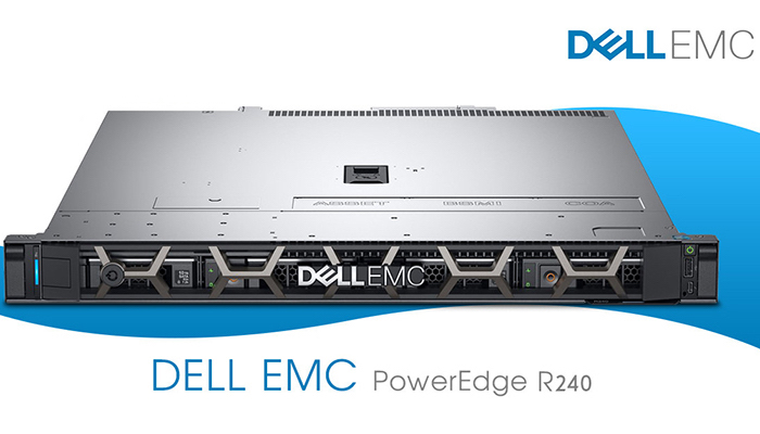 Máy Chủ Dell EMC PowerEdge R240 E-2124 3.3GHz